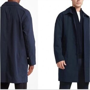 Brady Men’s Tunnel Trench Jacket Coat Sapphire Navy Blue Size Medium